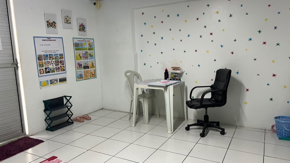 Sala de atendimento do Espaço Terapêutico Kids MAE