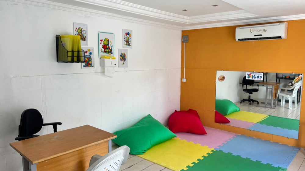 Sala de atendimento do Espaço Terapêutico Kids MAE