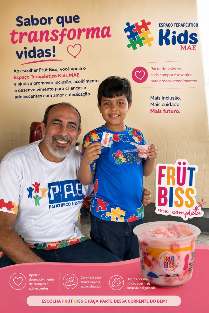 Campanha Frütbiss em apoio ao Kids MAE - Sabor que transforma vidas
